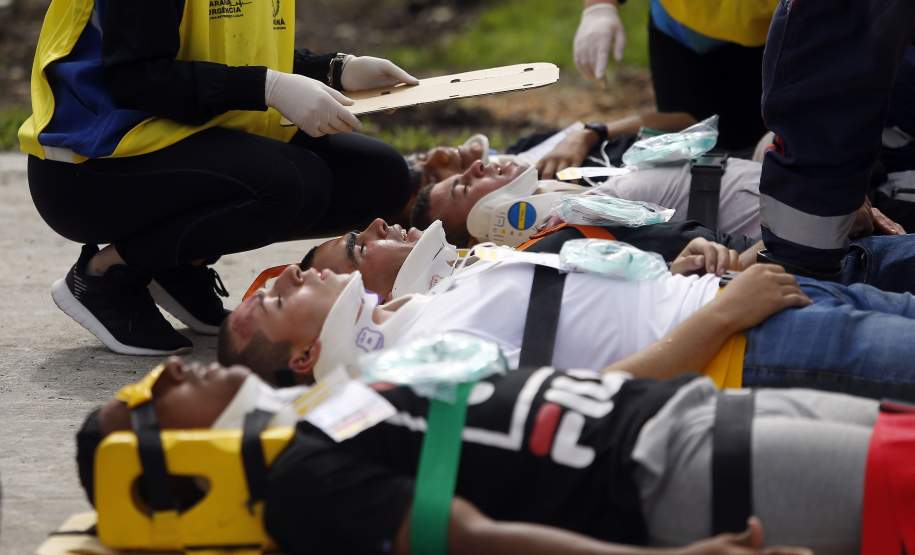 Simulado da força nacional do SUS