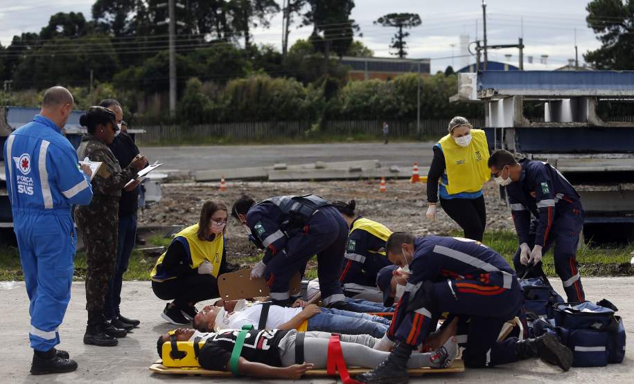 Simulado da força nacional do SUS