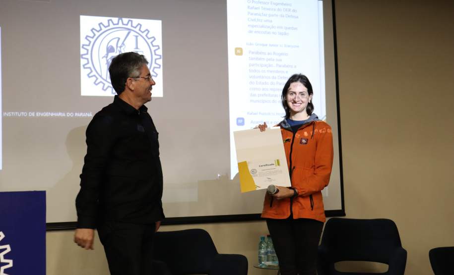 Palestra no IEP apresenta experiências e ações da Defesa Civil Estadual