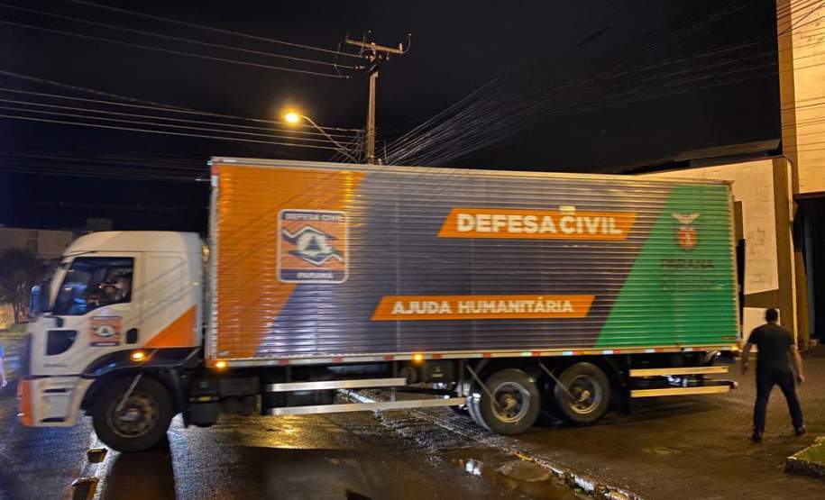 Entrega de ajuda humanitária