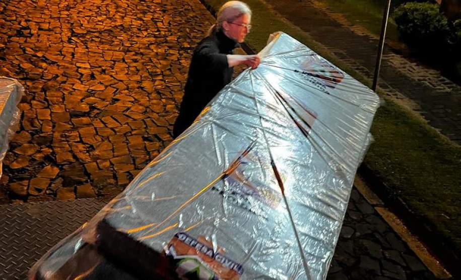 Entrega de colchões