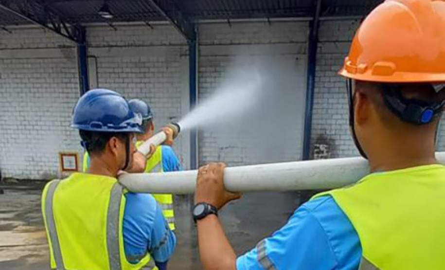 Exercício no Porto de Antonina simula atendimento de emergência com produto tóxico