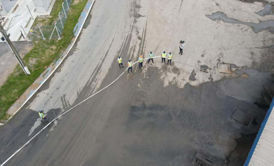 Exercício no Porto de Antonina simula atendimento de emergência com produto tóxico