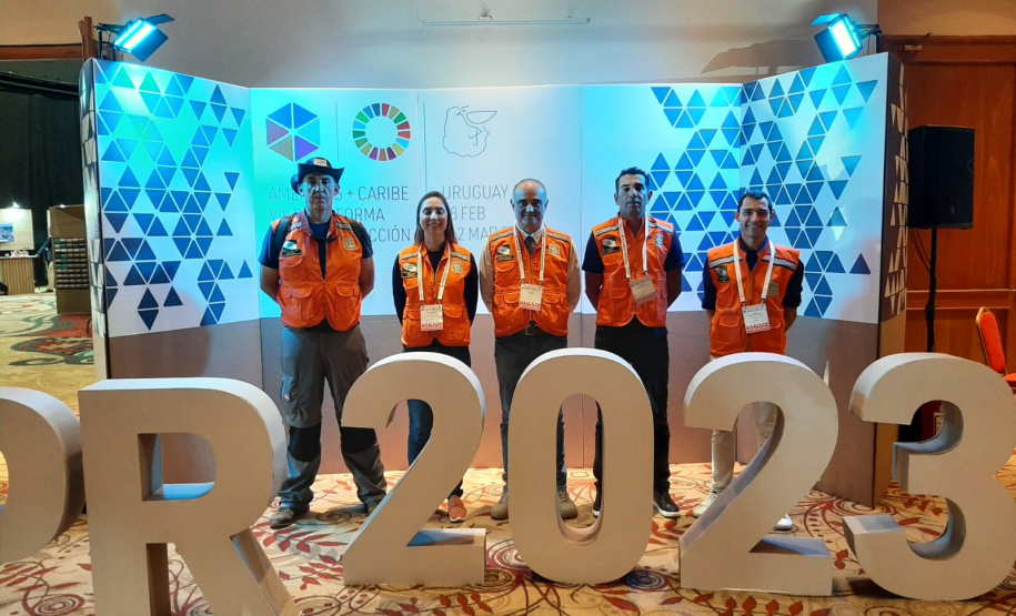 Comitiva do Paraná integra discussões no Uruguai sobre a gestão de riscos e desastres do continente