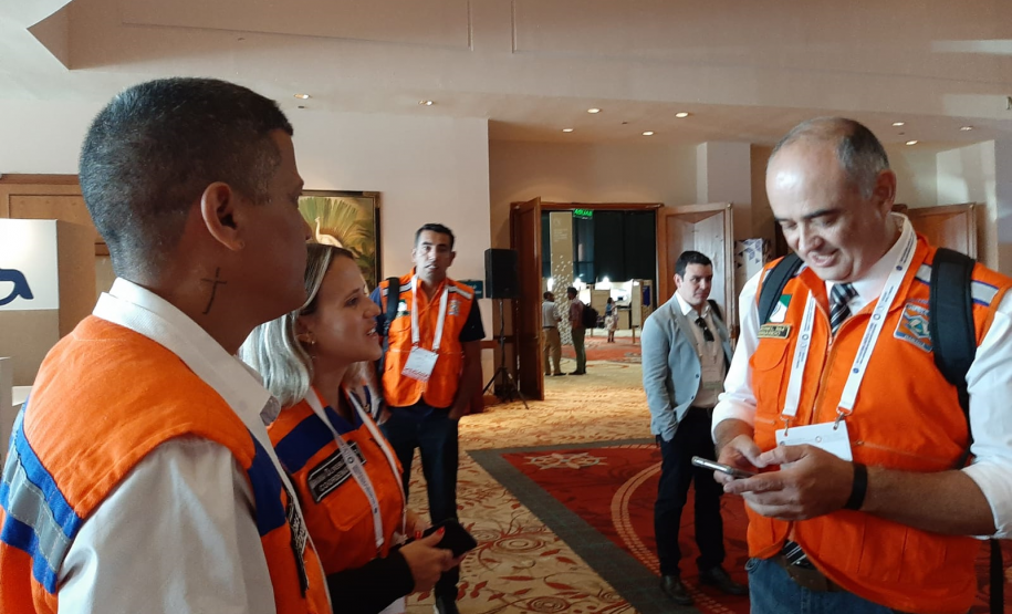 Comitiva do Paraná integra discussões no Uruguai sobre a gestão de riscos e desastres do continente