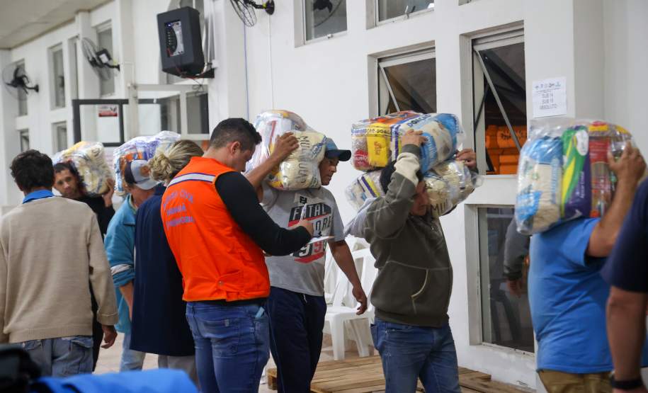 Mais 580 cestas básicas chegam a União da Vitória; Estado reforça suporte em regiões mais críticas