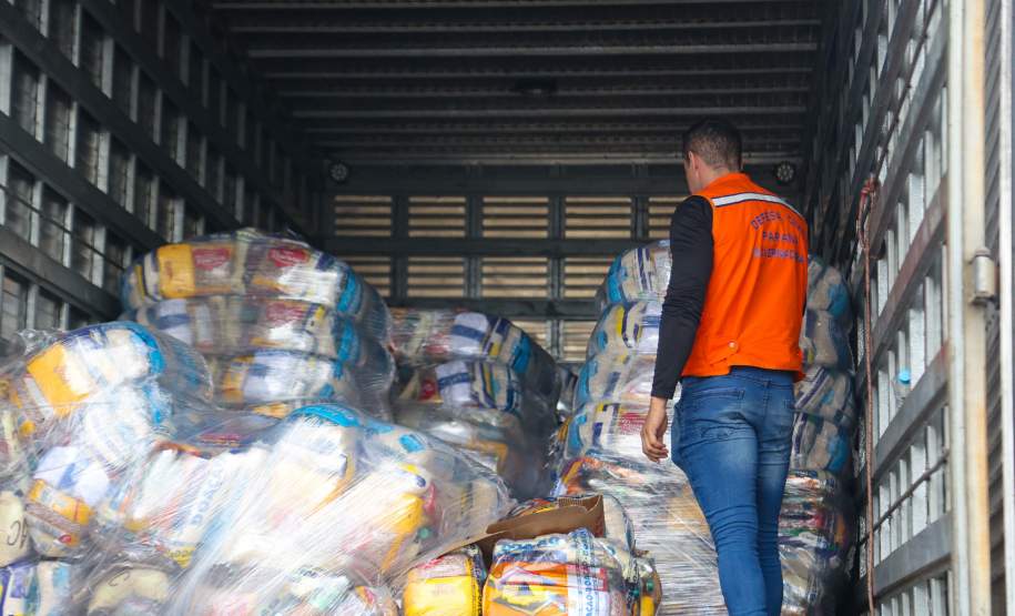 Mais 580 cestas básicas chegam a União da Vitória; Estado reforça suporte em regiões mais críticas