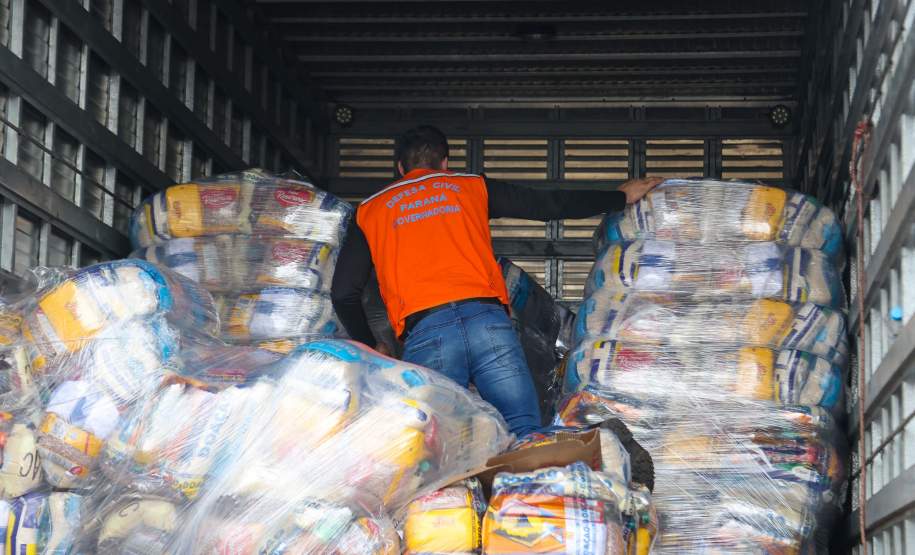 Mais 580 cestas básicas chegam a União da Vitória; Estado reforça suporte em regiões mais críticas