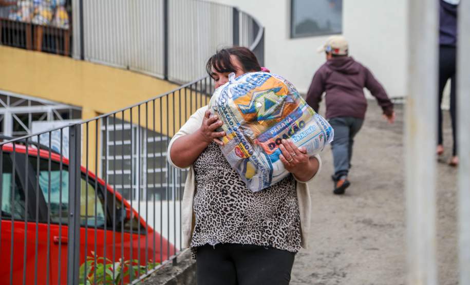 Em União da Vitória, governador Ratinho Junior anuncia pacote para auxílio às vítimas de enchentes