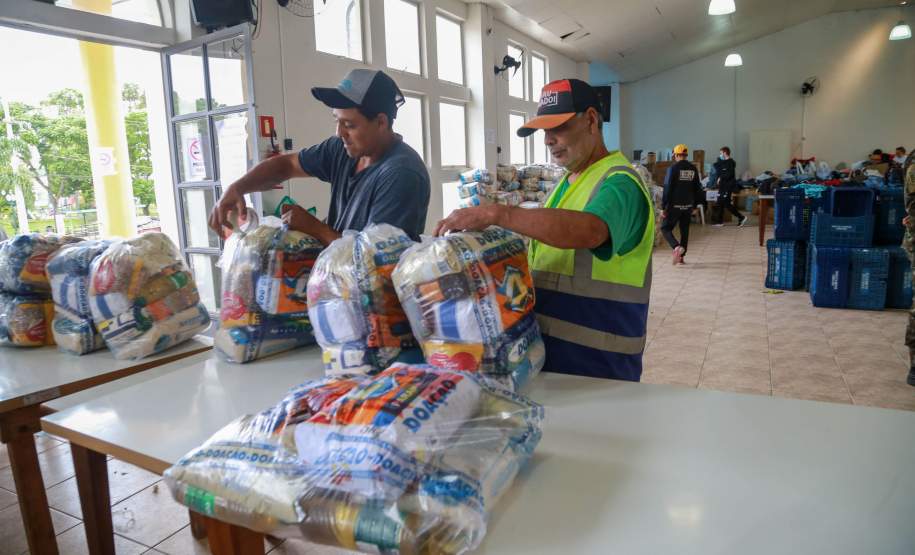 Em União da Vitória, governador Ratinho Junior anuncia pacote para auxílio às vítimas de enchentes