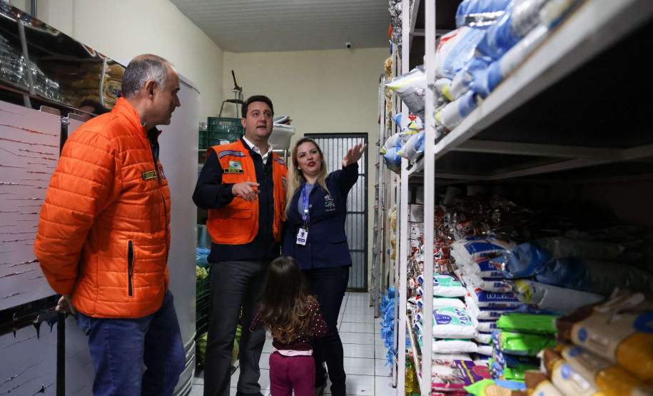 Governador visita São Mateus do Sul, uma das cidades mais afetadas pelas chuvas