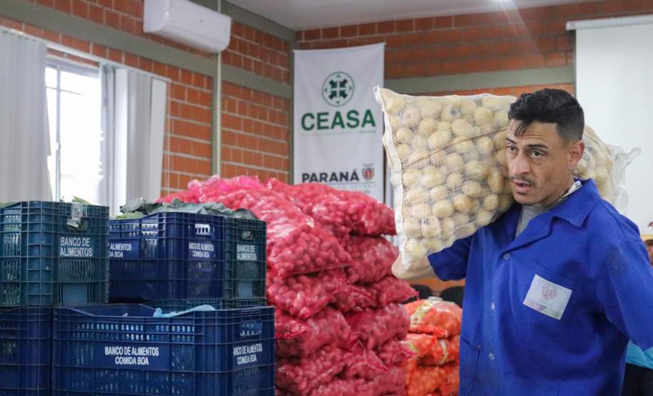 Ceasa-PR envia mais de 25 toneladas de alimentos para cidades afetadas pelas chuvas