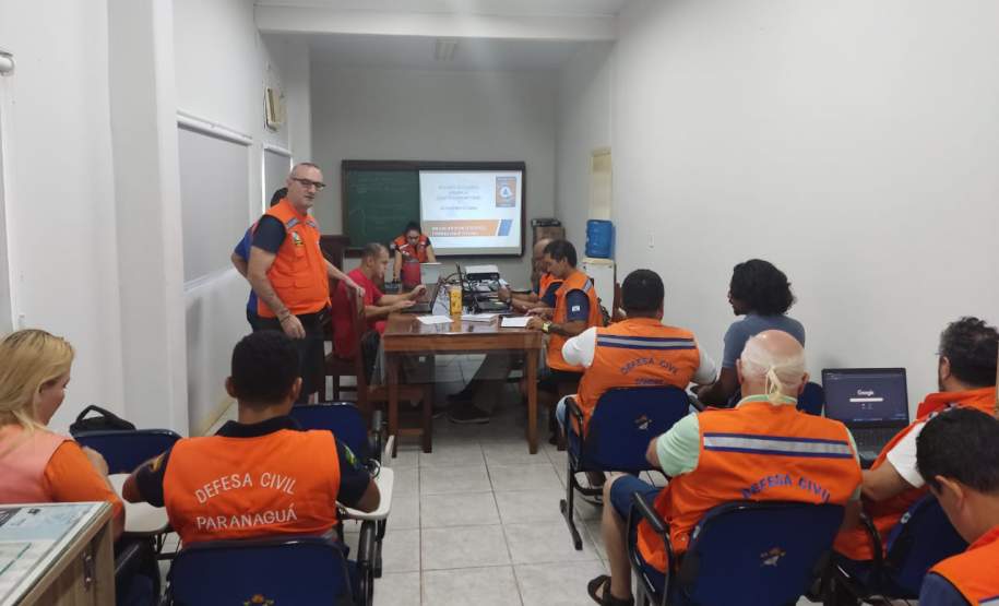 Treinamento com Defesas Civis do Litoral do Paraná