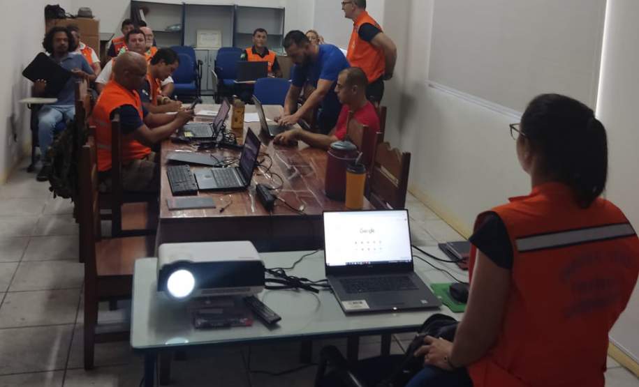 Treinamento com Defesas Civis do Litoral do Paraná