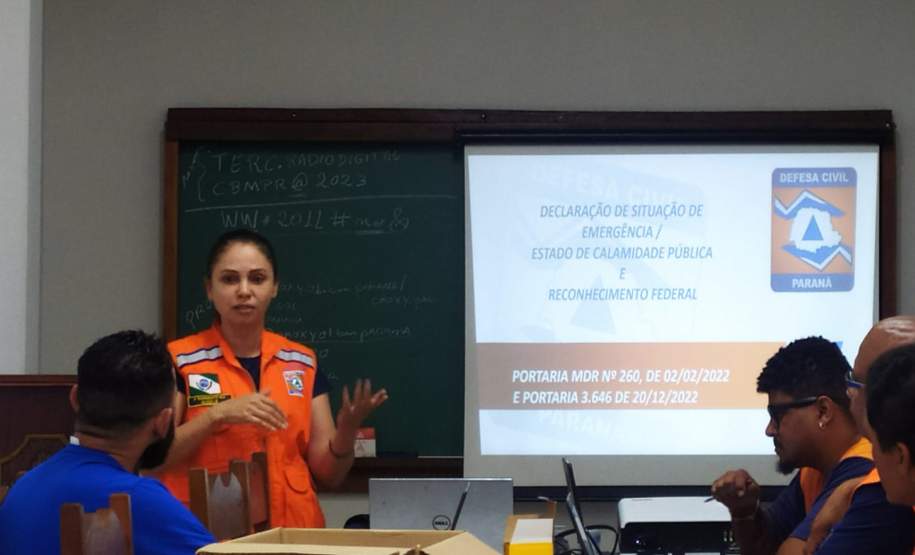 Treinamento com Defesas Civis do Litoral do Paraná