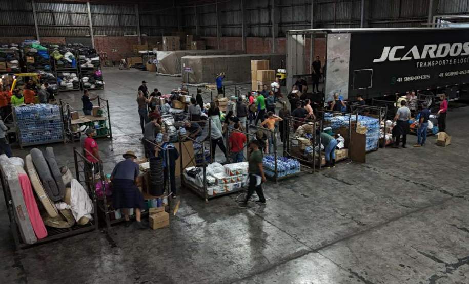 Campanha de doações do Estado já reuniu 11,5 mil toneladas ao Rio Grande do Sul