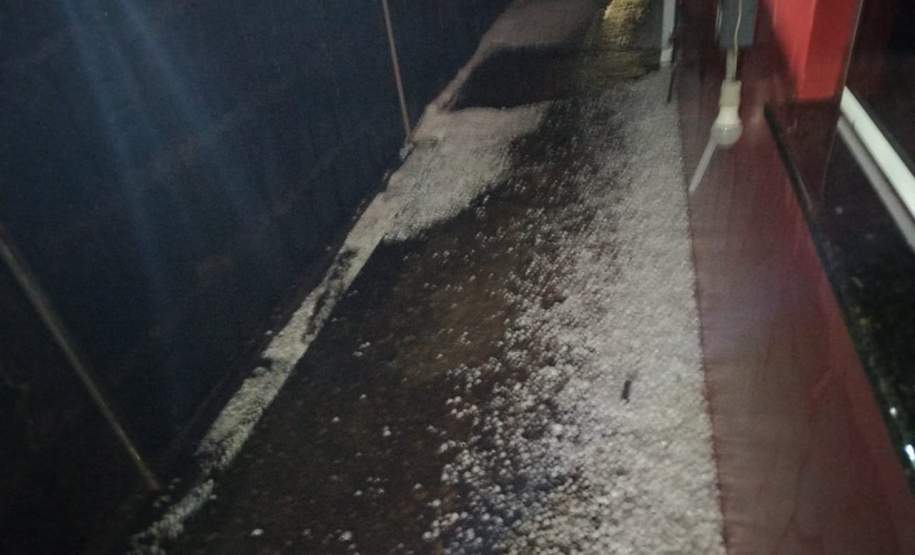 Defesa Civil Estadual monitora municípios atingidos por granizo nesta quarta-feira