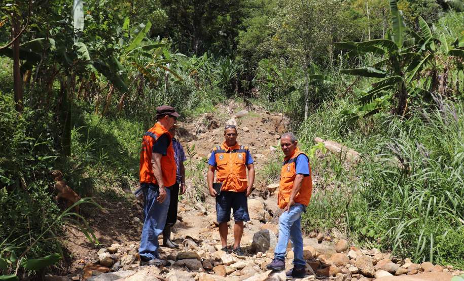 Defesa Civil Estadual vistoria áreas em Morretes afetadas pela enxurrada de fevereiro