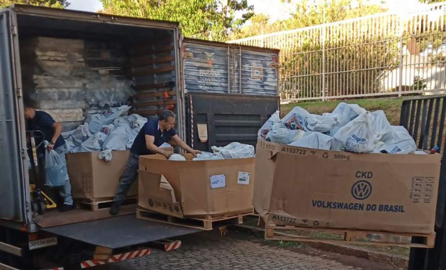 Defesa Civil envia ajuda humanitária para Santa Maria do Oeste e Dois Vizinhos