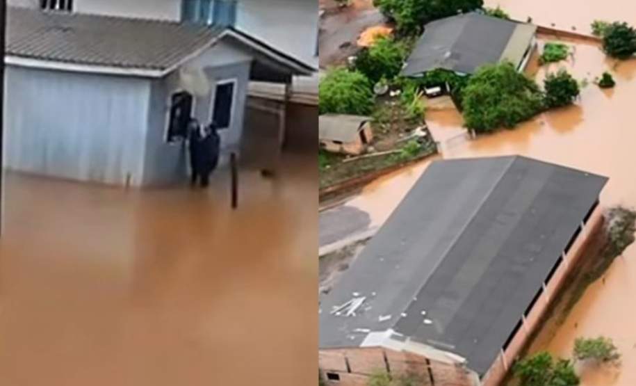 Defesa Civil manda ajuda humanitária a moradores de Goioxim afetados pelas chuvas