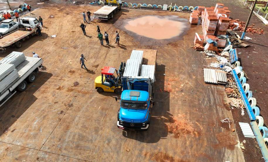 Estado reforça pedido por materiais de construção para avançar nos trabalhos em Rio Bonito do Iguaçu