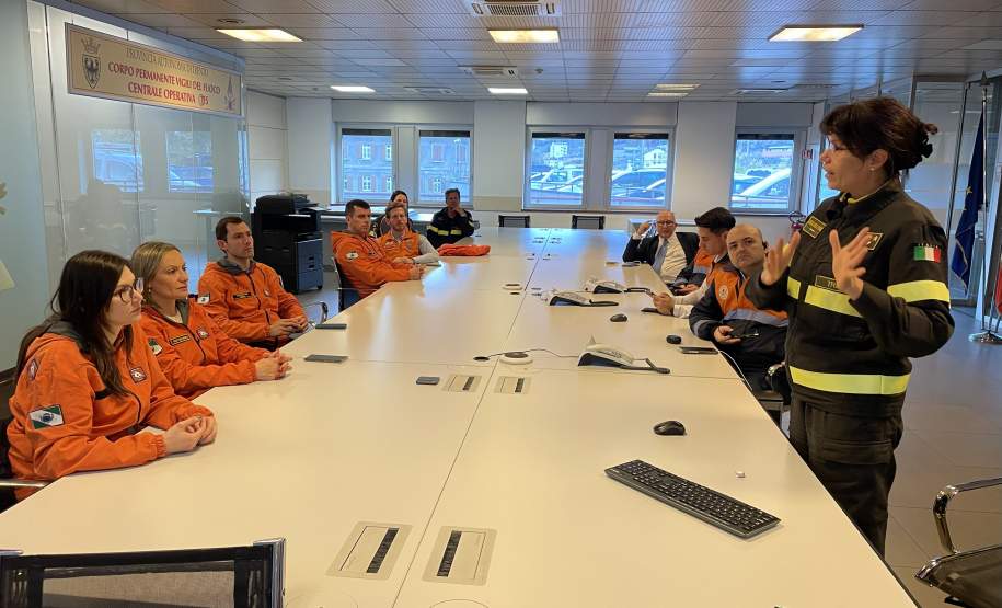 Riscos e repostas a desastres: Defesa Civil do Paraná participa de visita técnica à Itália