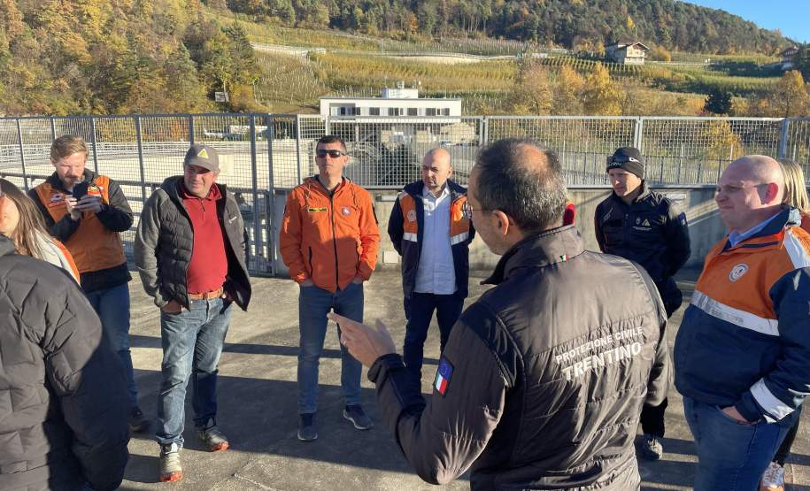 Riscos e repostas a desastres: Defesa Civil do Paraná participa de visita técnica à Itália