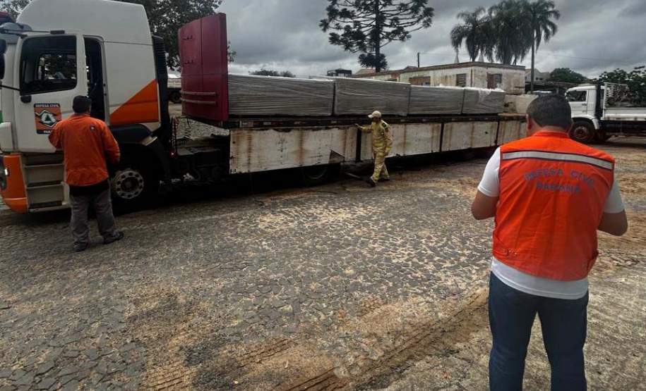 Com envio das primeiras 2.600 telhas, Estado amplia apoio a Ponta Grossa após granizo